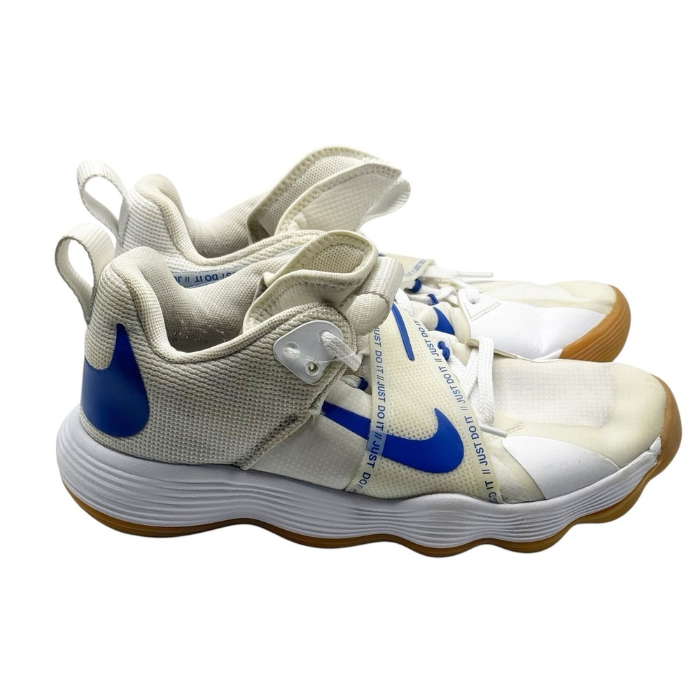 Nike‎ React Hyperset White Blue Gum Volleyball Sneakers Men 8